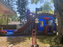 5in120Pirate20Cove20Bounce20House8 1665149956 Pirate Cove 5in1 Bounce House W/ Dual Lane Slide - DRY