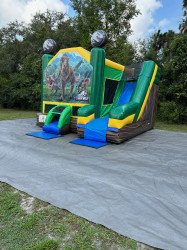 IMG 6125 1687311578 Jurassic World 6in1 Combo W/ Single Lane Slide - DRY