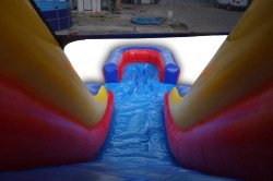 15418954088536 1712777858 NEW! 15ft Sunshine And Rainbows Single Lane Slide - DRY