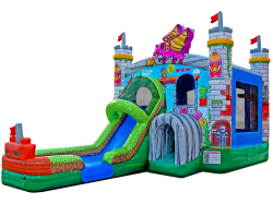 NEW! Pixel Gaming 5in1 Bounce House Combo - DRY
