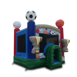sports bounce house 13 front right 1765894431 1 NEW! Sports Champions bounce house - DRY