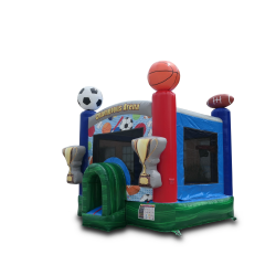 sports bounce house 13 left side 1765894432 NEW! Sports Champions bounce house - DRY